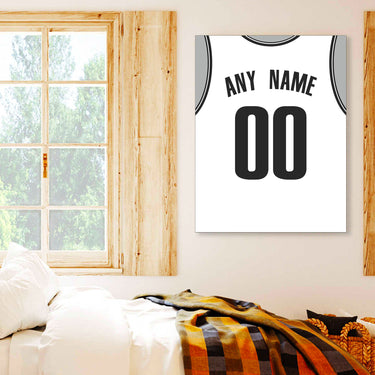 Brooklyn Jersey Custom Canvas Print Wall Art for Boy Girl Men Women Basketball Personalized Canvas Art